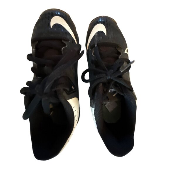 Nike Hyperdiamond 4 Elite Softball Cleats Black & White US 12C - Picture 1 of 6